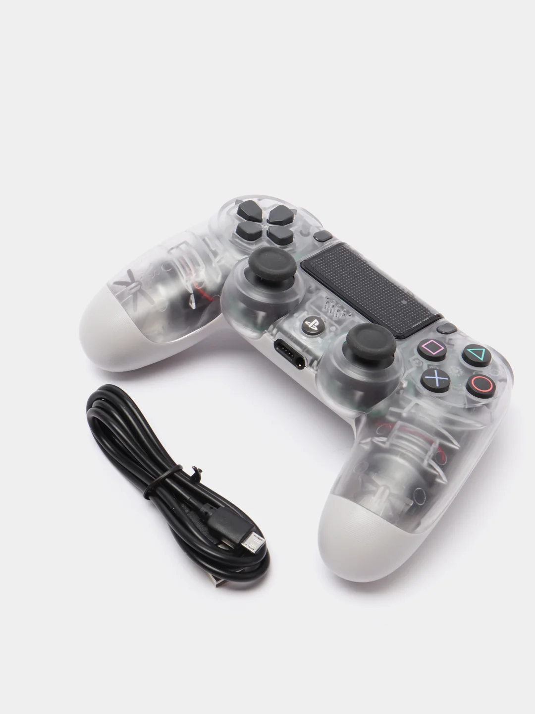 Прозрачный джойстик беспроводной для PS4, PC Controller Wireless Dual Shock 4