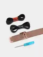 Розовый металлический ремешок для Xiaomi Mi band 3, 4, 5, 6