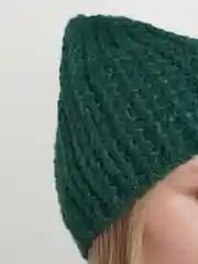 Зеленый шапка женская однослойная шапка "Сакура"