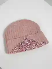 Розовый шапка женская "Корона"