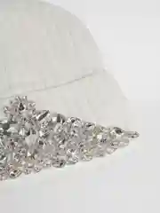 Белый шапка женская "Корона"