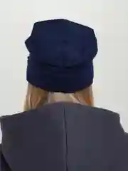 Синий шапка женская  с флисовой подкладкой Тропик