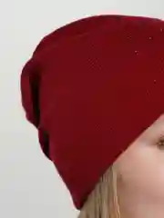 Красный шапка женская  с флисовой подкладкой "Дождь"