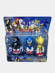 Игрушка фигурки Sonic, соник набор 3 в 1 и 5 в 1, 12 см