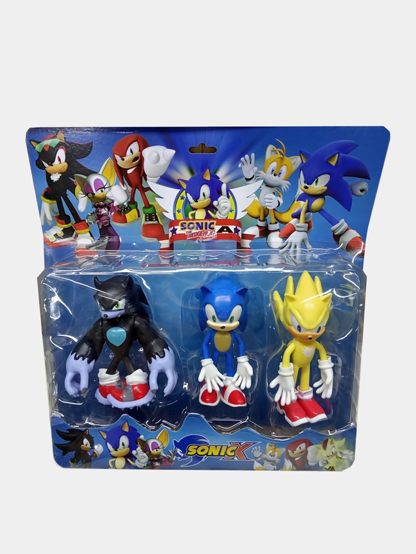 Игрушка фигурки Sonic, соник набор 3 в 1 и 5 в 1, 12 см