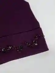 Фиолетовый шапка женская  с флисовой подкладкой Тропик
