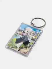 Лайм акриловый прямоугольный брелок "Аниме", двусторонний с кольцом