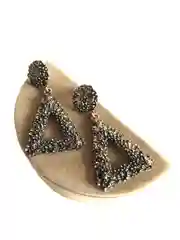 Серьги геометрия, бронза