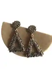Серьги геометрия, бронза