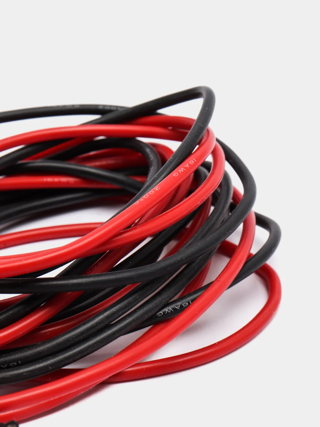 4 метра 16AWG провод силиконовый 1х1.3 мм2 (2м красный + 2м черный) луженая медь 252 жилы