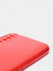 Красный чехол Samsung Galaxy A50 / A50s / A30s блестящий сияющий с защитой камеры