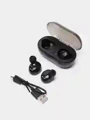 Черный наушники беспроводные TWS BTV 5.0, Ultra low, с сенсорным управлением