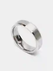 Серебряный кольцо мужское, стальное