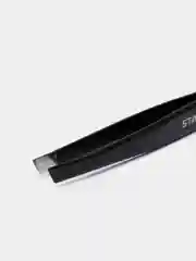 Пинцет скошенный для бровей Staleks Pro Expert 11 type 3b, 11/3, черный