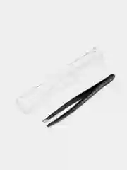 Пинцет скошенный для бровей Staleks Pro Expert 11 type 3b, 11/3, черный
