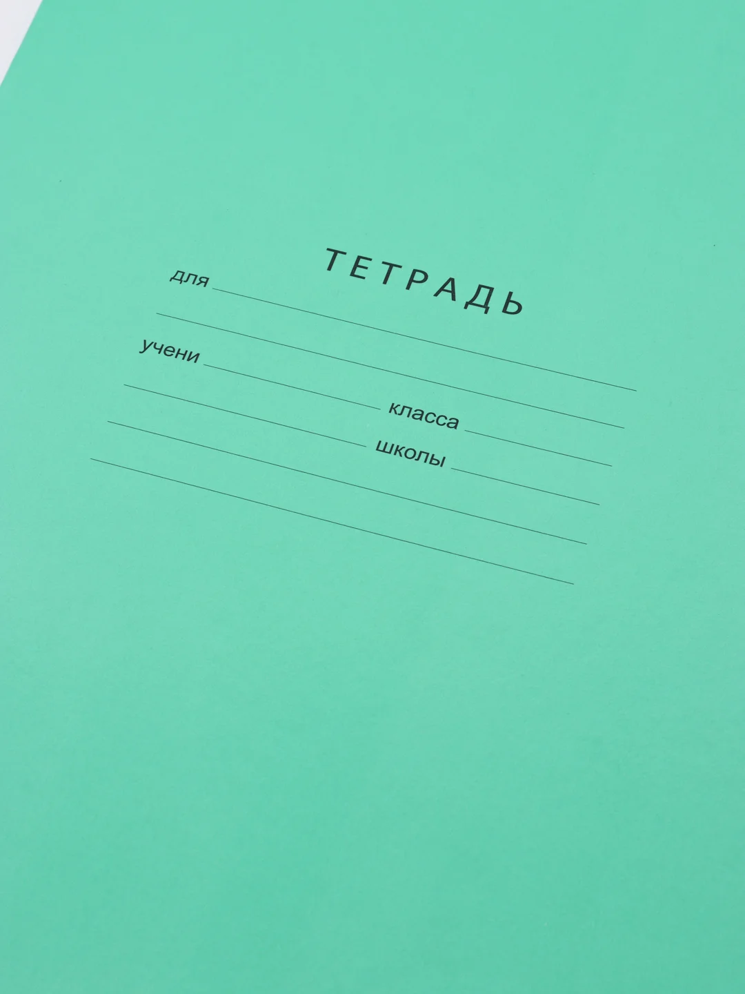 Бирюзовый тетрадь 18/24л., клетка "Отличная", 70г/м2