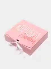 Розовый коробка складная двухсторонняя "Коробка"
