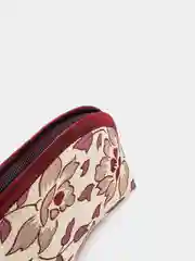 Бордовый косметичка женская ручная работа