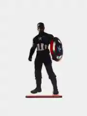 Деревянная фигурка по вселенной " MARVEL, Капитан Америка" светящаяся, 12 см