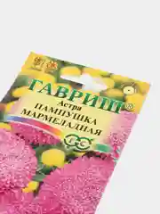 Семена цветов Астра, однолетняя, розовая, помпонная, "Пампушка мармеладная", 0,3 г