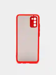 Красный чехол противоударный матовый для Samsung A02S