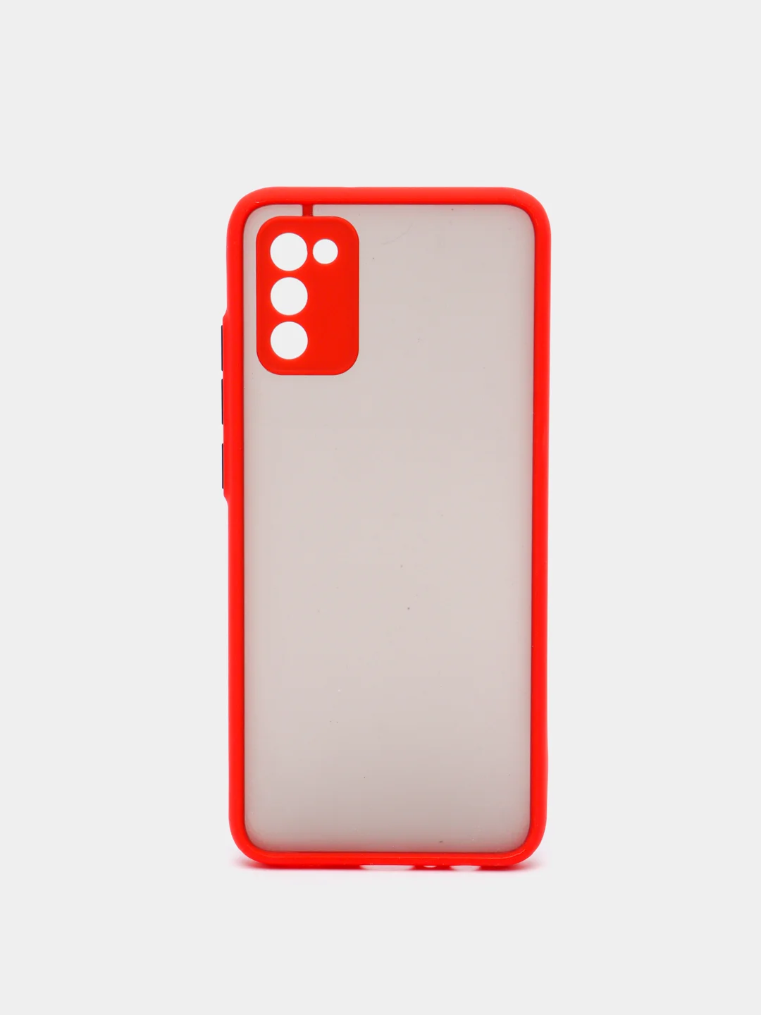 Красный чехол противоударный матовый для Samsung A02S