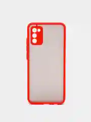 Красный чехол противоударный матовый для Samsung A02S