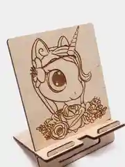 Коралловый подставка для телефона, из дерева, с рисунком