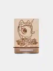 Коралловый подставка для телефона, из дерева, с рисунком