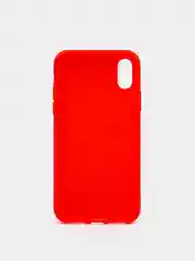 Красный чехол для Apple iPhone X / XS силиконовый, 14 цветов