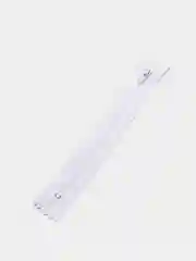 Белый молния Спираль, №3, 16-20 см, неразъёмная