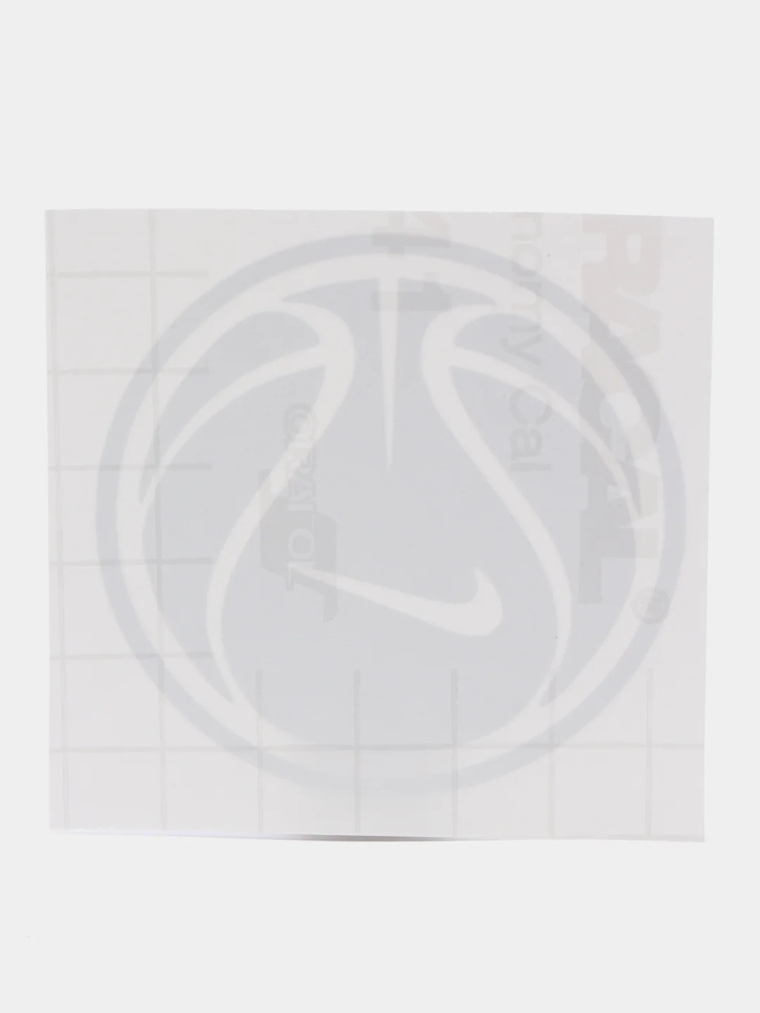 Ледяной голографический стикер на ноутбук или телефон "Мяч с логотипом Nike"