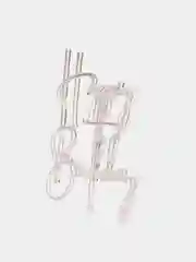 Золотой топпер #Т3 с надписью "Happy Birthday" из зеркального акрила