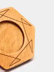 Медный подсвечник "Шестигранник"