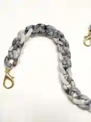 Серый меланж цепочка пластиковая (акриловая)ручка для сумок и украшений