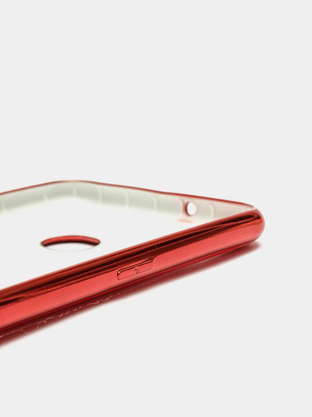 Красный чехол Samsung Galaxy A10s, Самсунг Галакси А10с цветной, силиконовый, с глянцевой рамкой