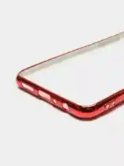 Красный чехол Samsung Galaxy A10s, Самсунг Галакси А10с цветной, силиконовый, с глянцевой рамкой
