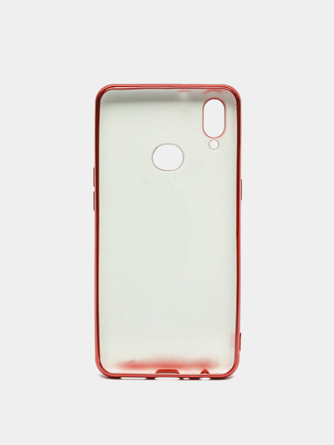 Красный чехол Samsung Galaxy A10s, Самсунг Галакси А10с цветной, силиконовый, с глянцевой рамкой