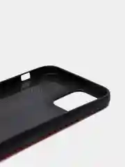Красный чехол iPhone 12 Mini, 12 / 12 Pro, 12 Pro Max силиконовый "под кожу"