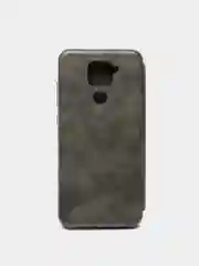 Серый чехол книжка из эко кожи для Xiaomi Redmi Note 8, 9, 10X, 10 Lite