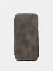 Серый чехол книжка из эко кожи для Xiaomi Redmi Note 8, 9, 10X, 10 Lite