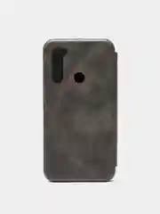 Серый чехол книжка из эко кожи для Xiaomi Redmi Note 8, 9, 10X, 10 Lite