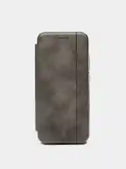 Серый чехол книжка из эко кожи для Xiaomi Redmi Note 8, 9, 10X, 10 Lite