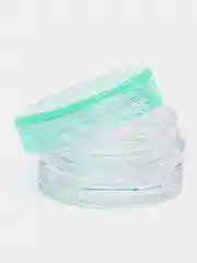 Зеленый баночки косметические для пробников, мелочей, бисера