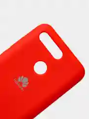 Красный чехол силиконовый Silicone Cover Case для Huawei Honor V20