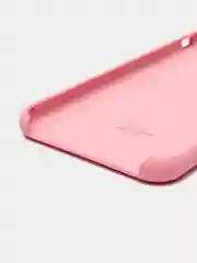 Розовый силиконовый чехол для Iphone, с логотипом