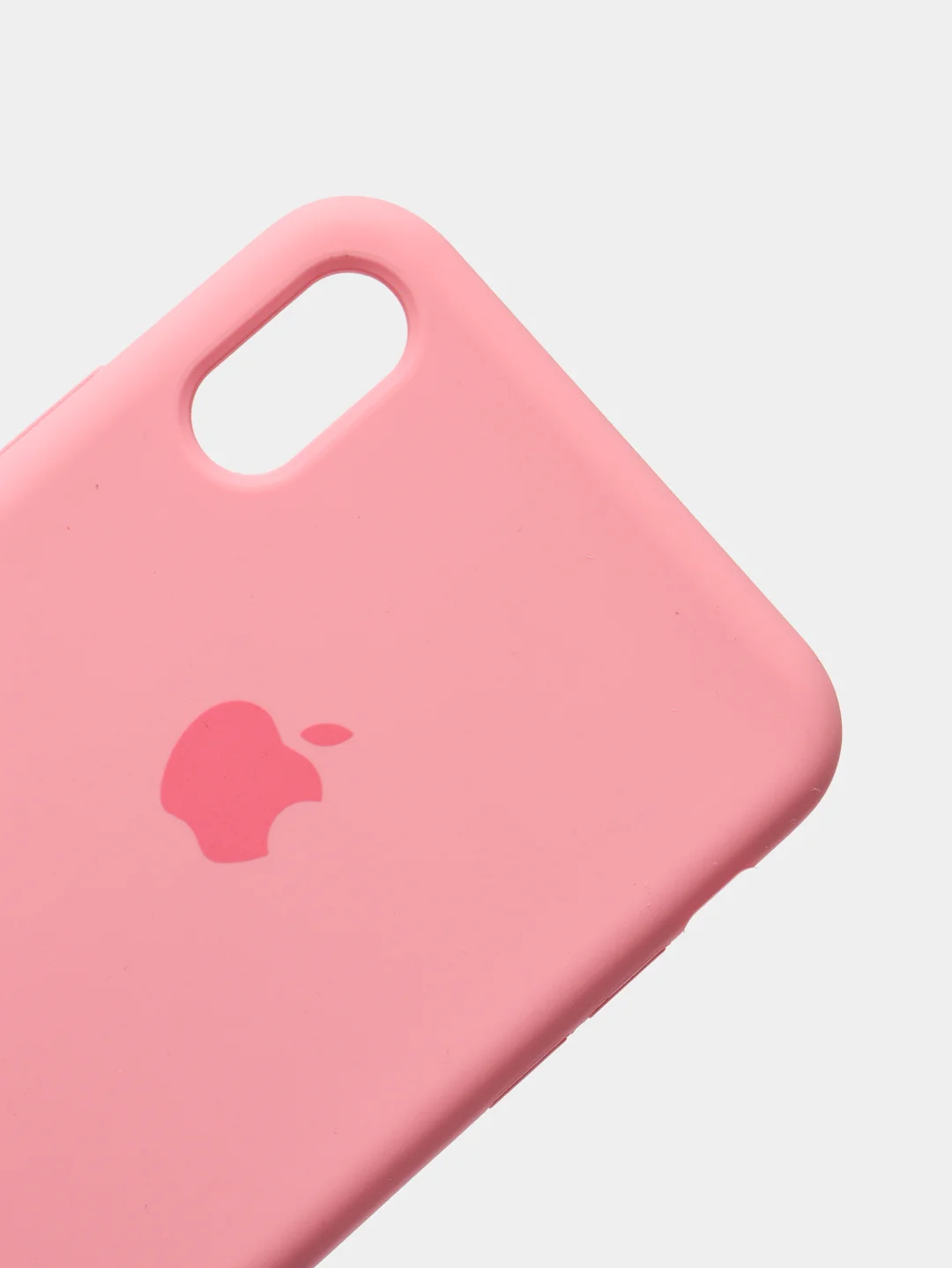 Розовый силиконовый чехол для Iphone, с логотипом
