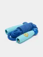 Голубой скакалка с деревянными ручками