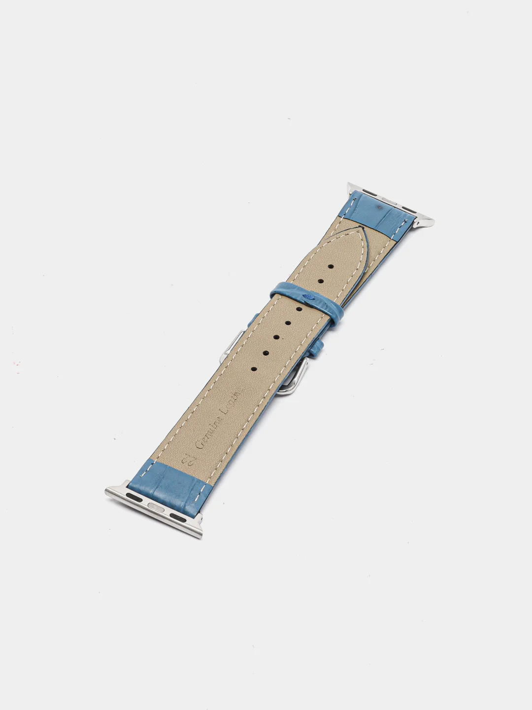Синий кожаный ремешок для Apple Watch
