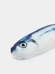 Синий игрушка для кошки с кошачьей мятой, в виде рыбы